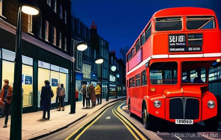 런던 야간 치안 상황 - **Prompt 1:** A vibrant, bustling night scene in London, showcasing iconic landmarks such as the ill...